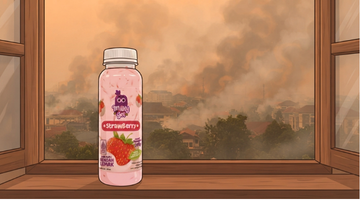 Milky Gel Menemani Warga Kalteng Bertahan di Tengah Kabut Asap Karhutla